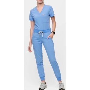 Z1 Figs Scrub Set Zamora Jogger Pants Casma Top Ceil Blue PO 2688 3094 Small